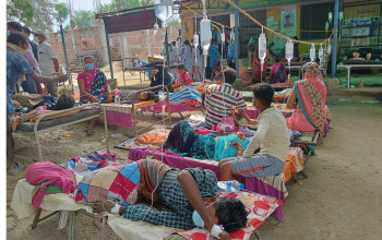 कपिलवस्तुमा हैजाविरुद्ध खोप लगाइँदै, आइतबार साढे २ लाख खोप नेपाल आउने